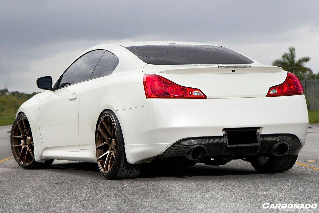 2008-2015 Infiniti G37s Coupe DTM-II Style Carbon Fiber Rear Lip