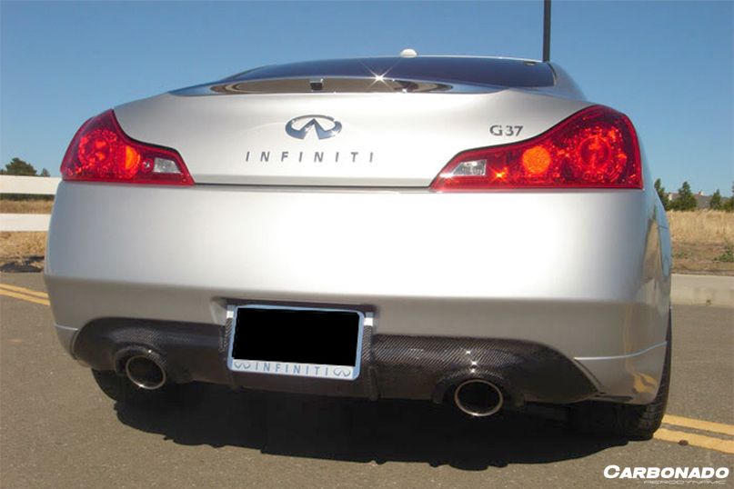 2008-2015 Infiniti G37s Coupe DTM-II Style Carbon Fiber Rear Lip