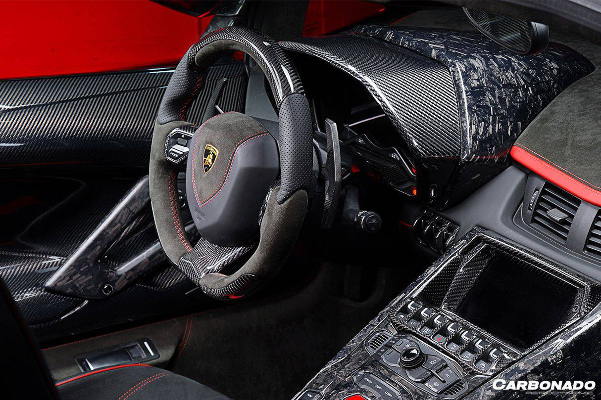 2011-2016 Lamborghini Aventador LP700 Coupe  Roadster OEM Style Carbon Fiber Instrument Surround Panel Cover