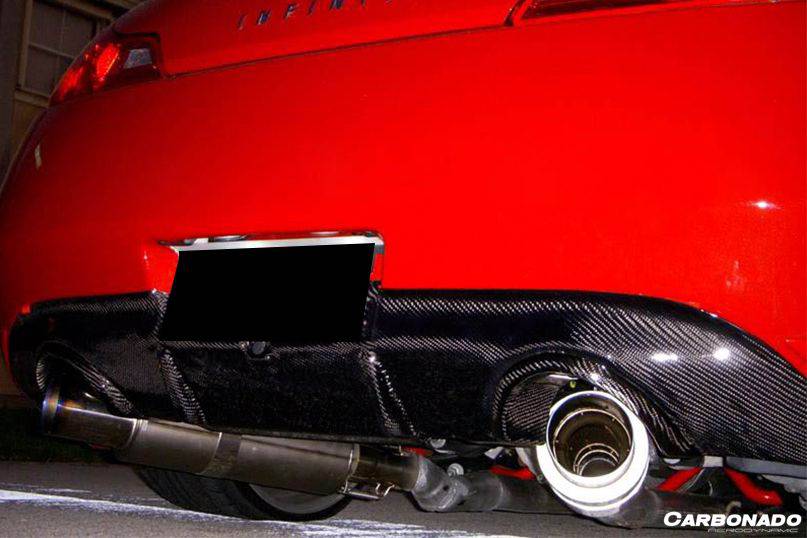 2008-2015 Infiniti G37s Coupe DTM-II Style Carbon Fiber Rear Lip