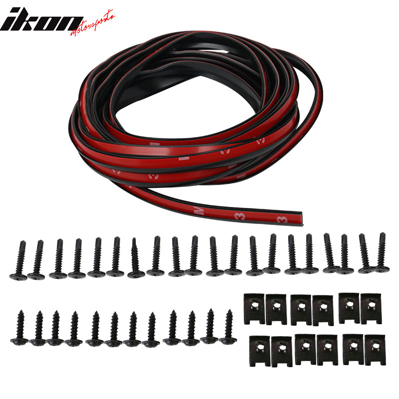 Front Rear Bumper Side Lip Automotive 3M Installation Hardware Kit