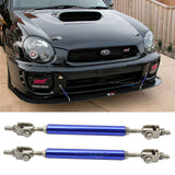Universal Adjustable 5.5"-8" 2PCS Blue Bumper Lip Splitter Chin Rod