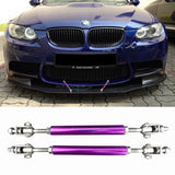 Universal Adjustable 5.5"-8" Purple Front Lip Strut Rod Support Steel