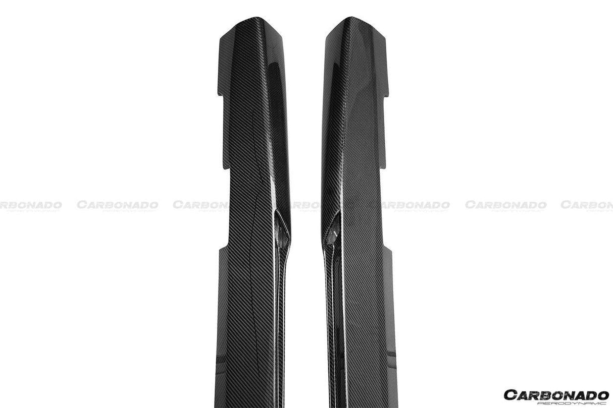 2008-2014 Mercedes Benz W204 C63 AMG Sedan VS Style Carbon Fiber Side Skirts