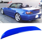 Duckbill Rear Trunk Boot Deck Lid Spoiler Wing Lip for Honda S2000 AP1 AP2 2000-2009 OE Style ABS Plastic Painted #B554P Apex Blue Pearl