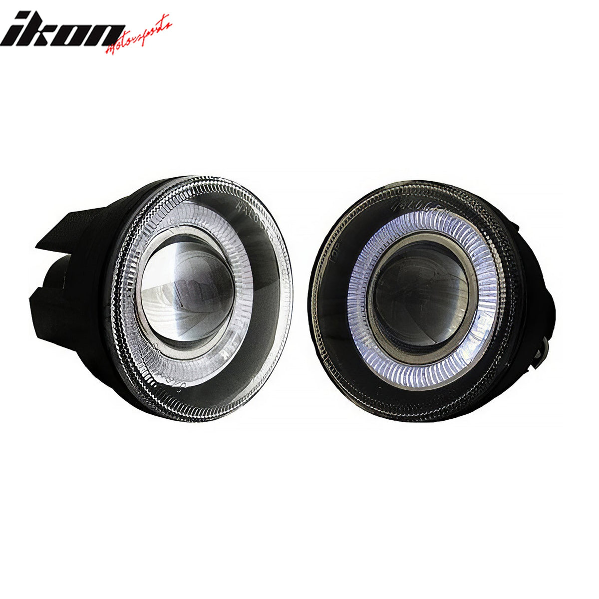 2001-2004 Dodge Durango Halo Projector Fog Lights Black Housing Pair
