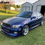 2001-2005 Lexus IS300 TR T-R Style Unpainted Black Side Skirts PU