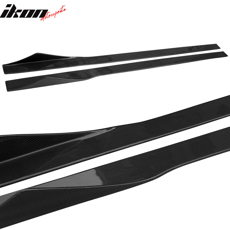 2001-2007 Mitsubishi EVO 8 9 75 Inch Side Skirts Carbon Fiber