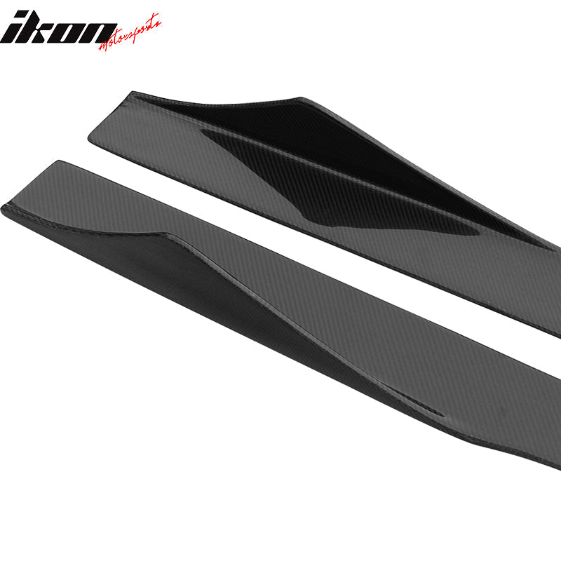 2001-2007 Mitsubishi EVO 8 9 75 Inch Side Skirts Carbon Fiber