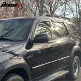 2001-2007 Toyota Sequoia Tape on Visor Windows Rain Guard Acrylic 4PC