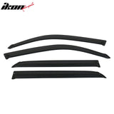 2001-2007 Toyota Sequoia Tape on Visor Windows Rain Guard Acrylic 4PC