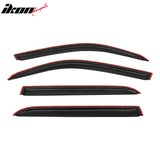 2001-2007 Toyota Sequoia Tape on Visor Windows Rain Guard Acrylic 4PC