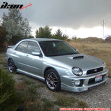 2002-2003 Subaru Impreza V2 Style Front Bumper Lip PU Unpainted Black