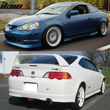 Fits 02-04 Acura RSX DC5 Poly- Front Bumper Lip+ Rear Bumper Lip PU