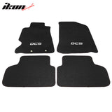 Floor Mat for Acura RSX 2002-06 Black DC5 Logo Carpet 4PC Nylon