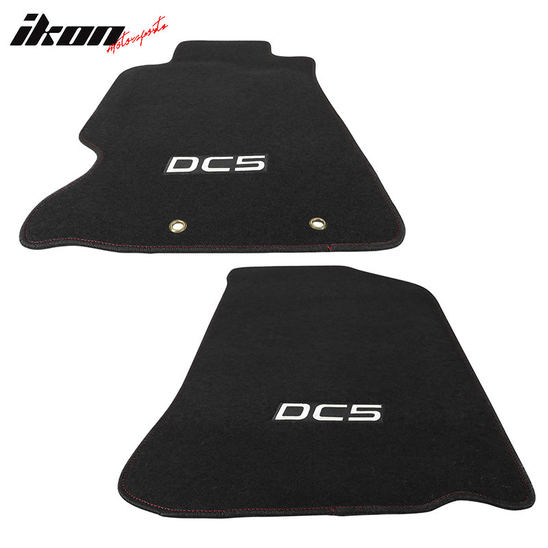 Floor Mat for Acura RSX 2002-06 Black DC5 Logo Carpet 4PC Nylon