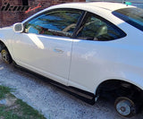 2002-2006 Acura RSX Mugen Style Unpainted Black Side Skirts Skirt PU