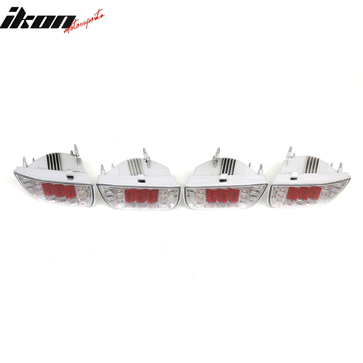 2010-2013 Chevrolet Camaro 2PCS Driver Passenger Side Rear Tail Lights Lamps Assembly Replacement Chrome Housing Clear Lens