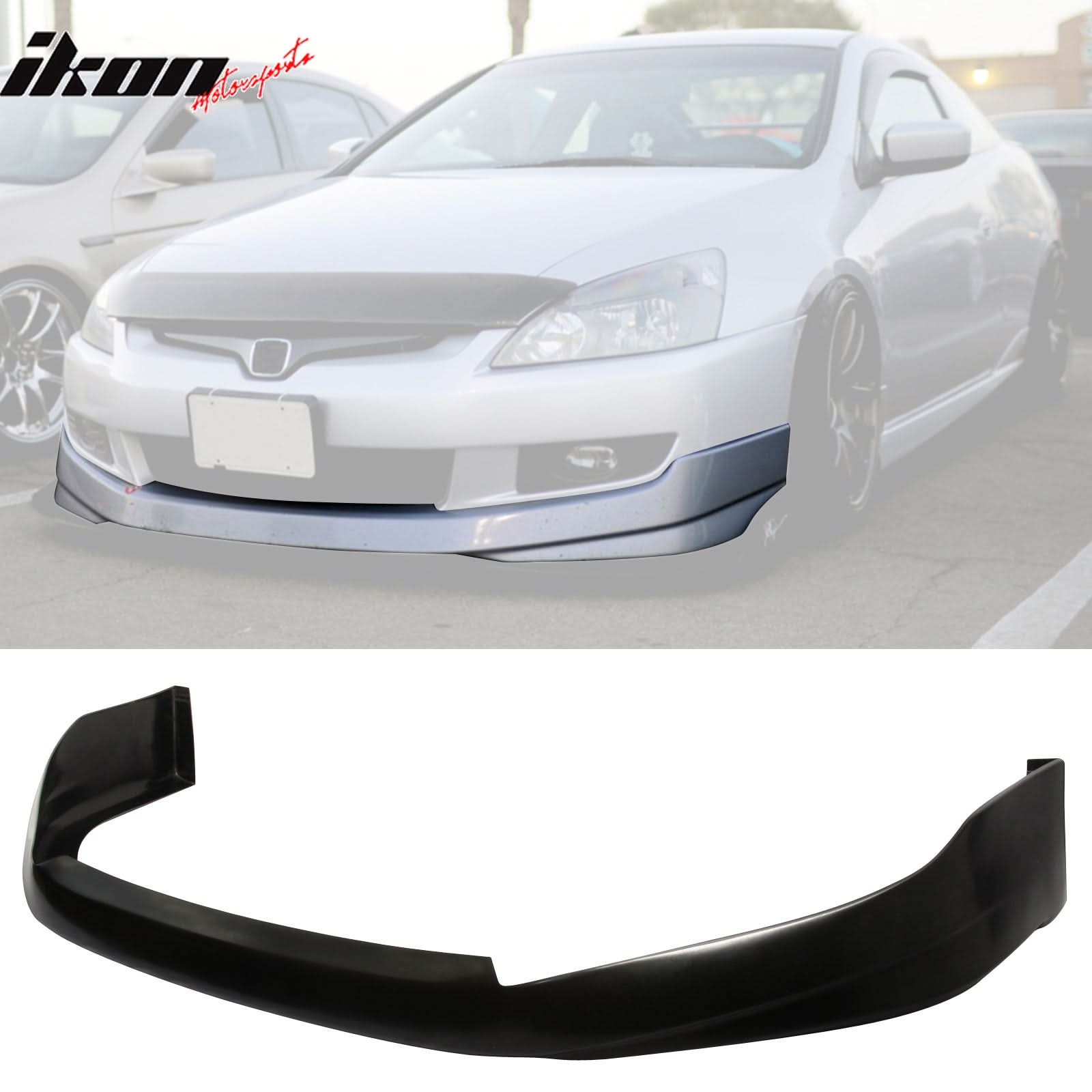 2003-05 Honda Accord 2Dr HFP Style Black Front Lip Splitter