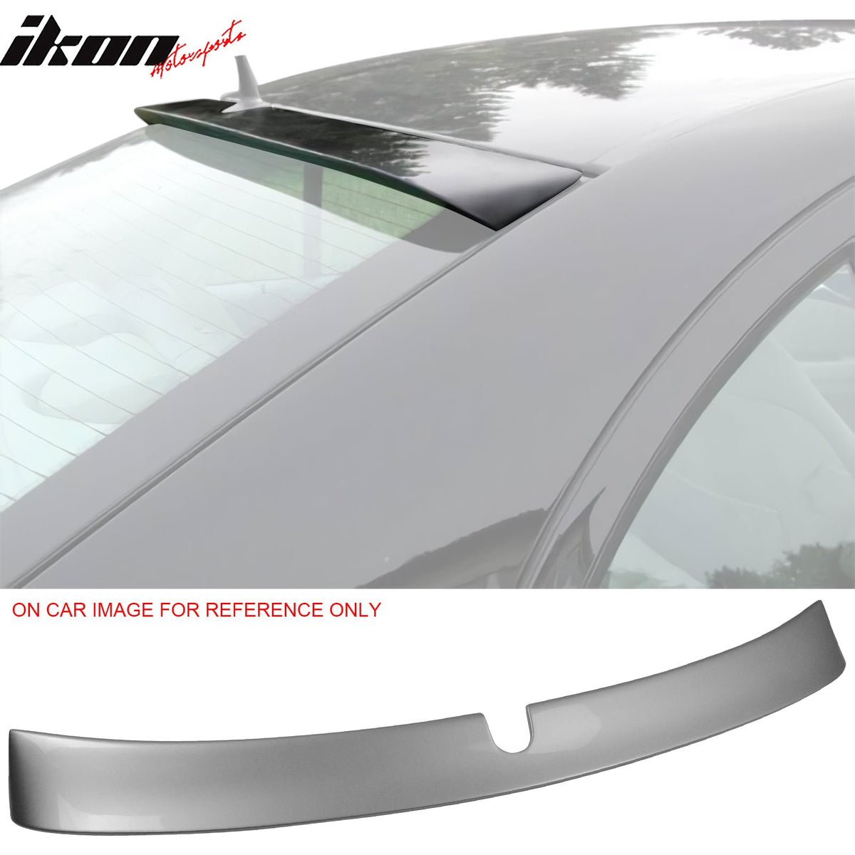 Trunk Spoiler & Roof Wing for Mercedes W211 2003-2005 #775 Iridium Silver Metallic