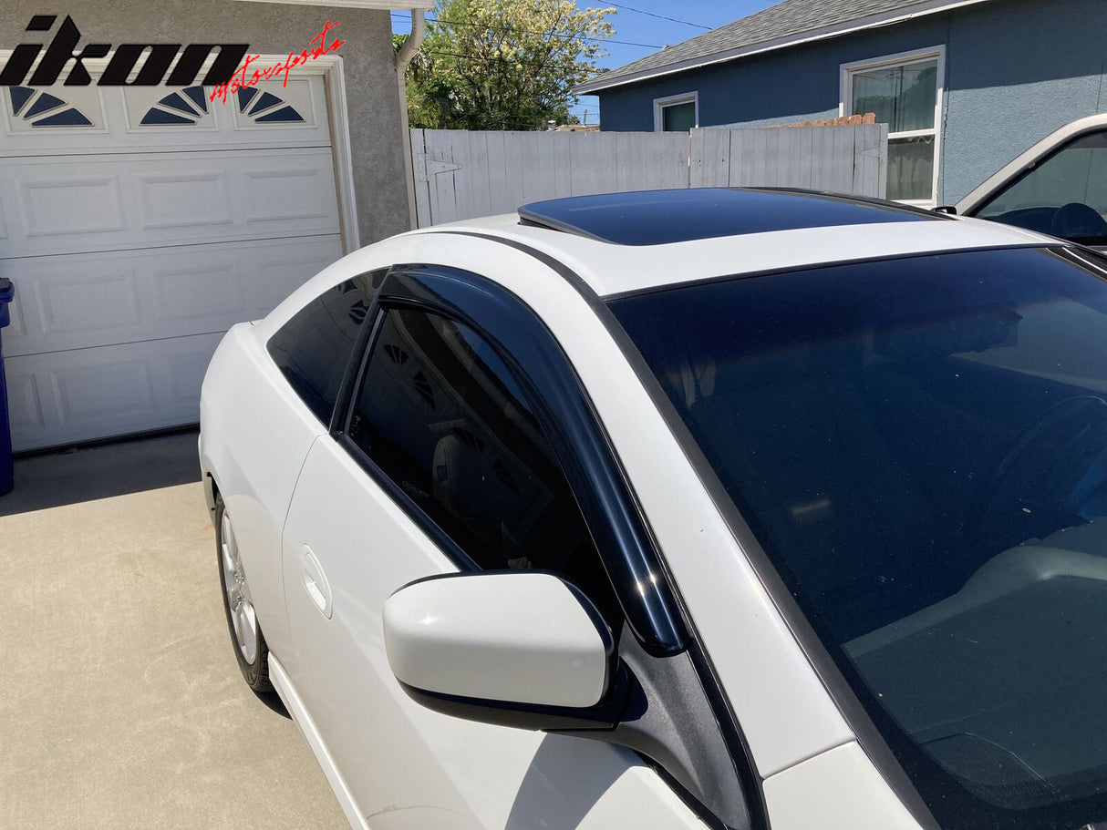 2003-2007 Honda Accord Coupe Tape on Visor Window Rain Guard Acrylic