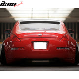 2003-2008 Nissan 350Z RS Style Roof Spoiler Wing Unpainted Black ABS