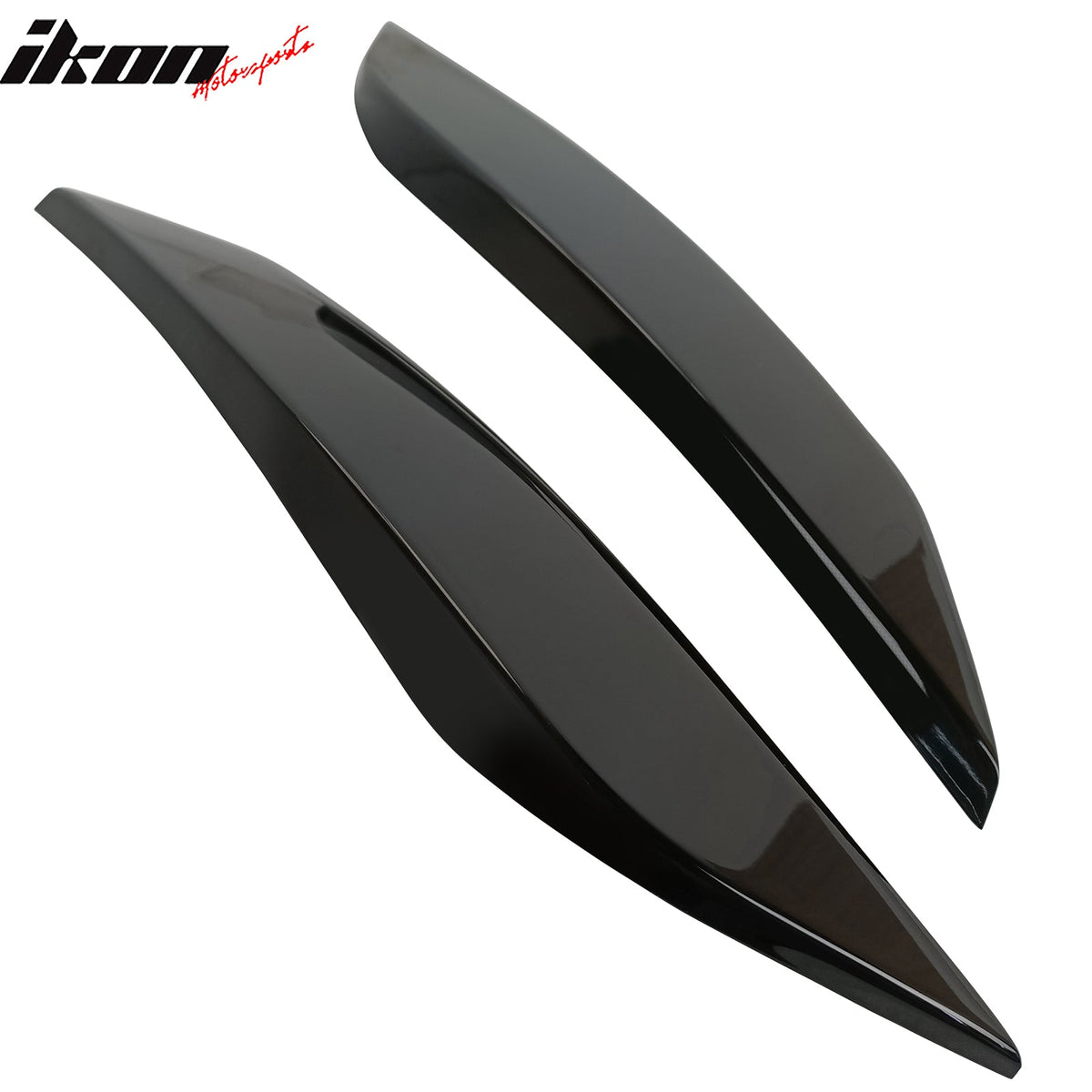 2003-2009 Nissan 350Z Painted #KH3 Black Headlight Eyelids Eyebrows