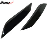 2003-2009 Nissan 350Z Painted #KH3 Black Headlight Eyelids Eyebrows