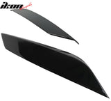 2003-2009 Nissan 350Z Painted #KH3 Black Headlight Eyelids Eyebrows