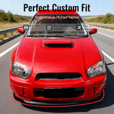 2004-2005 Subaru Impreza WRX STI Style Gloss Black Front Bumper Lip PP