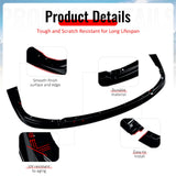 2004-2005 Subaru Impreza WRX STI Style Gloss Black Front Bumper Lip PP
