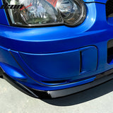2004-2005 Subaru Impreza WRX STI Style Gloss Black Front Bumper Lip PP