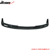 2004-2006 Acura TL Sedan MU Style Unpainted Black Front Bumper Lip PU