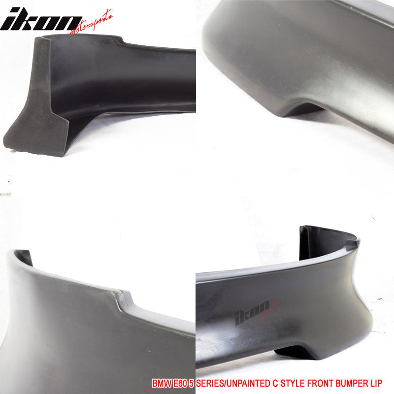 2004-2007 BMW 5 E60 C Style Unpainted Front Bumper Lip Spoiler PU