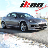 2004-2010 Mazda RX8 OE Style Unpainted Black Side Skirts Extension PU