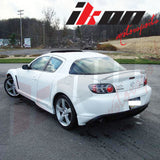 2004-2010 Mazda RX8 OE Style Unpainted Black Side Skirts Extension PU