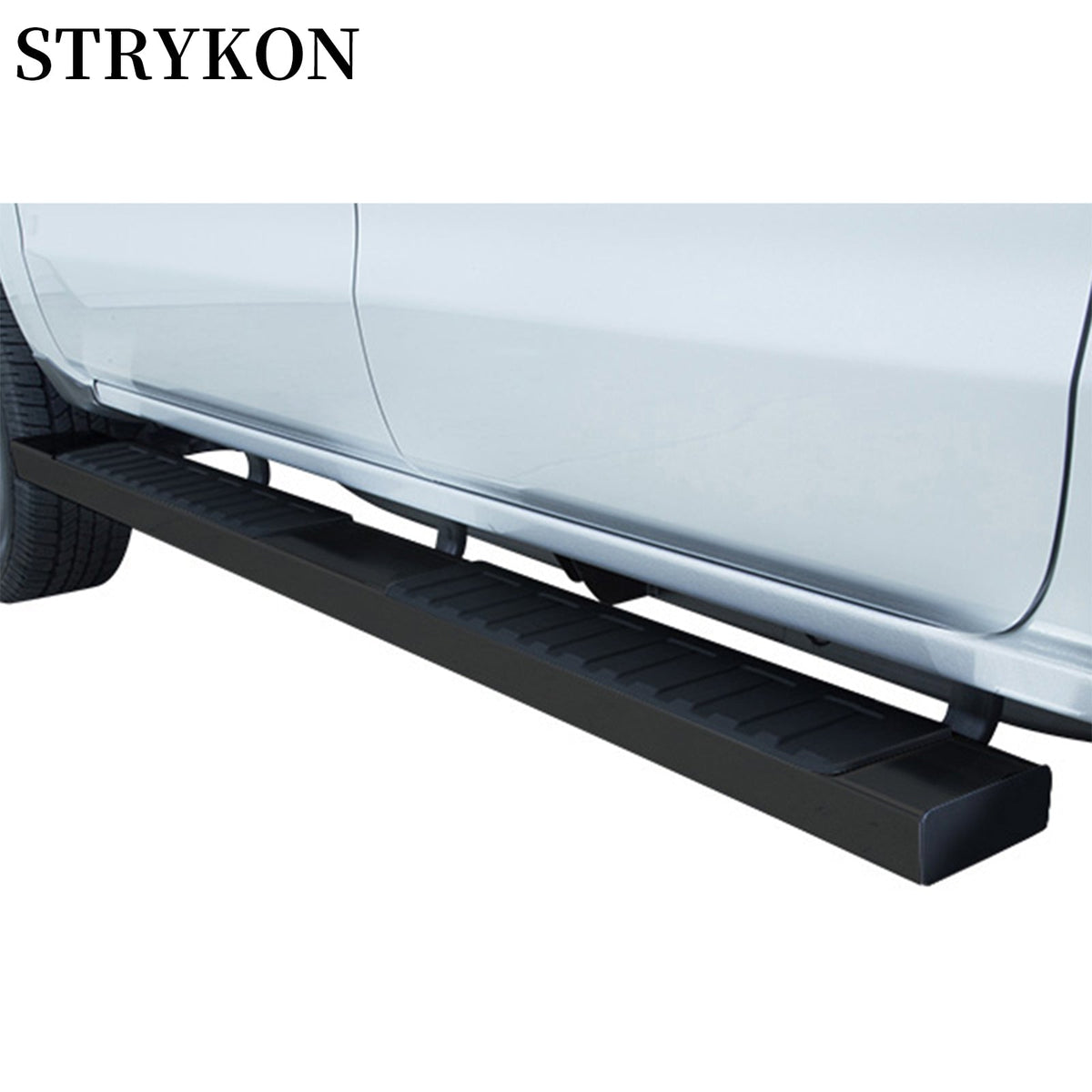 STRYKON 6" Side Step Bar Running Board For 2004-2013 Silverado Crew