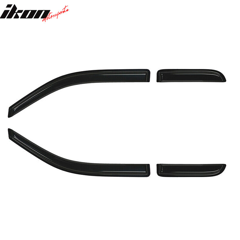 Visor Window Rain Guard for Ford F150 Extended Cab 2004-2014 Acrylic