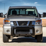 Push Bumper Grille Guard for Nissan TITAN 2004-2015 & Armada 2005-2015 W/LED