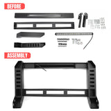 Push Bumper Grille Guard for Nissan TITAN 2004-2015 & Armada 2005-2015 W/LED