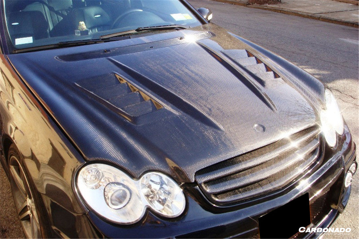 2003-2008 Mercedes Benz W209 CLK  W203 C55 AMG WI Style Hood Bonnet
