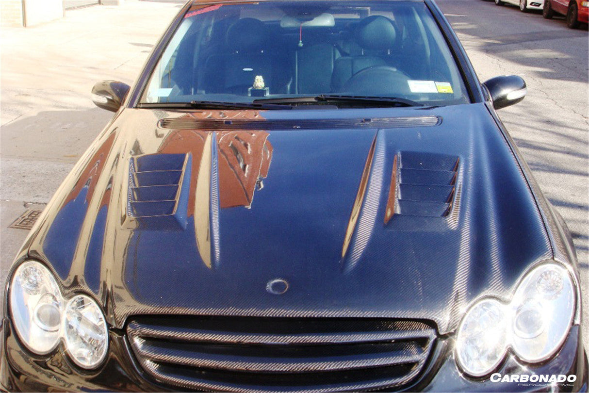 2003-2008 Mercedes Benz W209 CLK  W203 C55 AMG WI Style Hood Bonnet