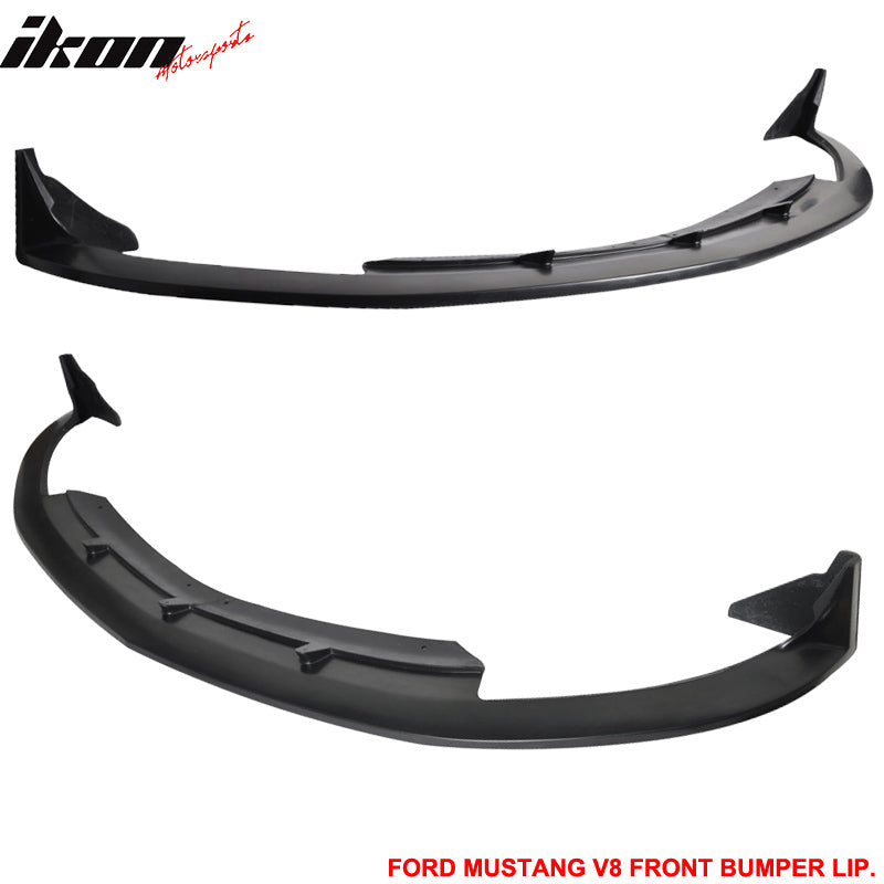2005-2009 Ford Mustang V8 Type CV3 Black Front Bumper Lip PU