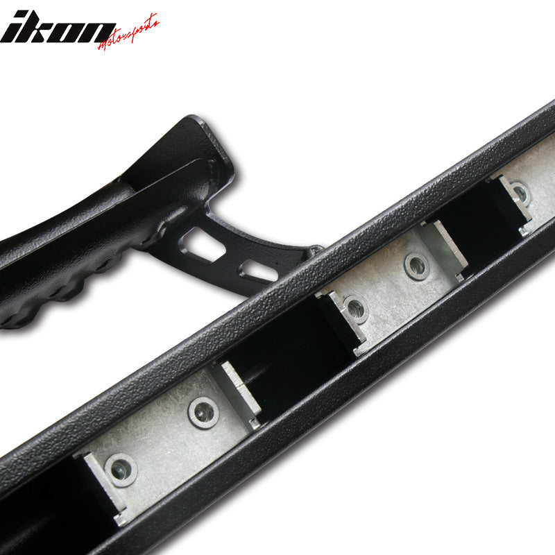 2005-2022 Toyota Tacoma Double OE Style Black Running Boards Steel