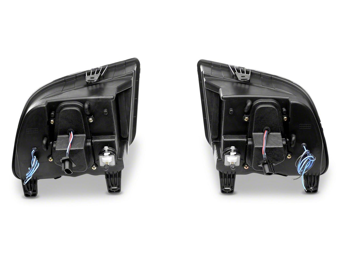Raxiom Led Halo Projector Headlights; Black Housing; Smoked Lens (05-09 Mustang W/ Factory Halogen Headlights, Excluding Gt500)