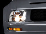Raxiom Led Halo Projector Headlights; Chrome Housing; Clear Lens (05-09 Mustang W/ Factory Halogen Headlights, Excluding Gt500)