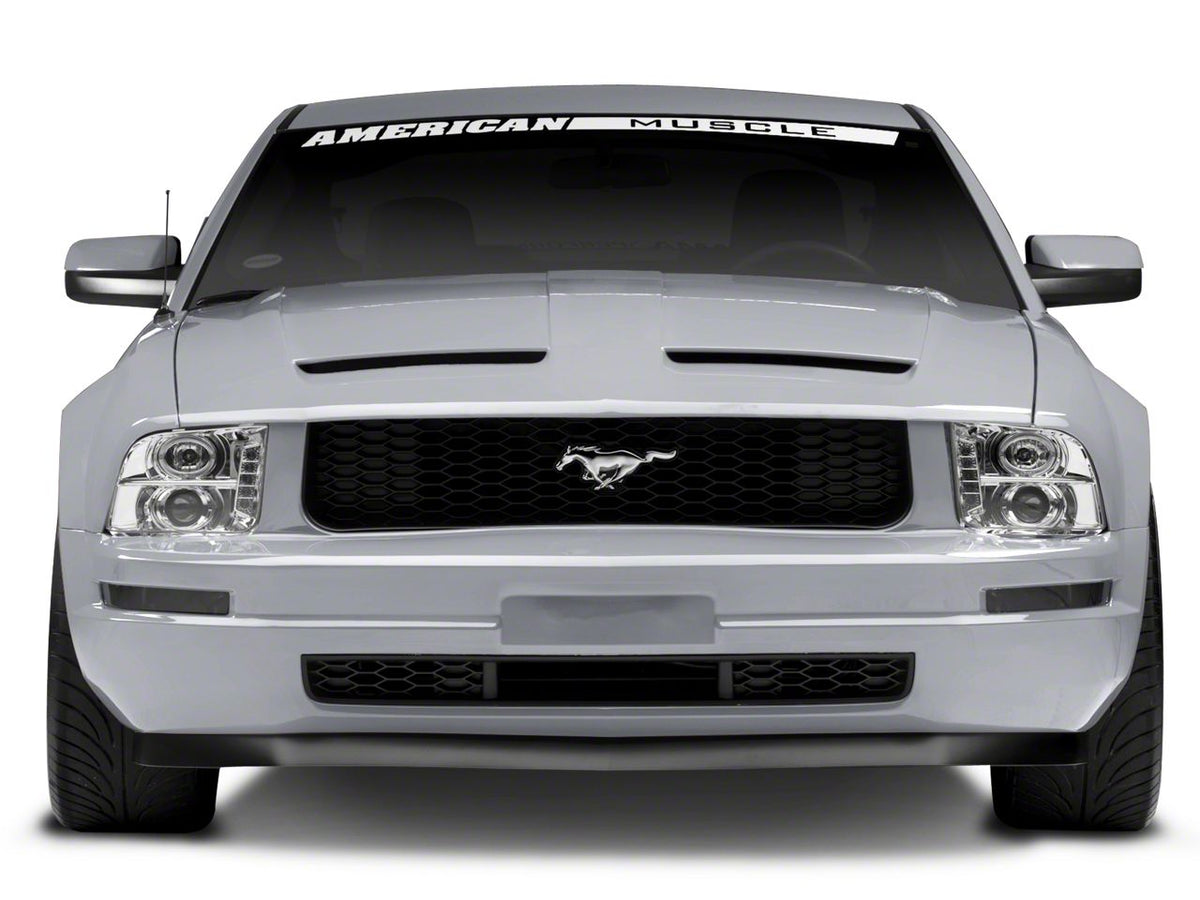 Raxiom Led Halo Projector Headlights; Chrome Housing; Clear Lens (05-09 Mustang W/ Factory Halogen Headlights, Excluding Gt500)