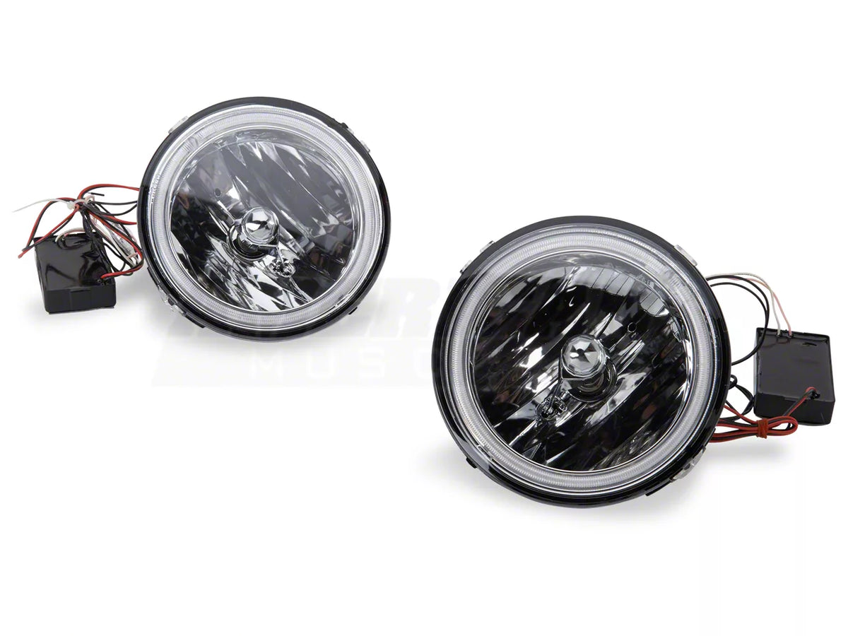 Raxiom Led Halo Fog Lights; Chrome (05-12 Mustang Gt)