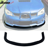 2006-2007 Subaru Impreza WRX STI Style Gloss Black Front Bumper Lip PP