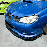 2006-2007 Subaru Impreza WRX STI Style Gloss Black Front Bumper Lip PP